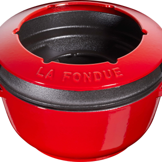 Zestaw do fondue Staub - 18 cm, Czerwony - 4