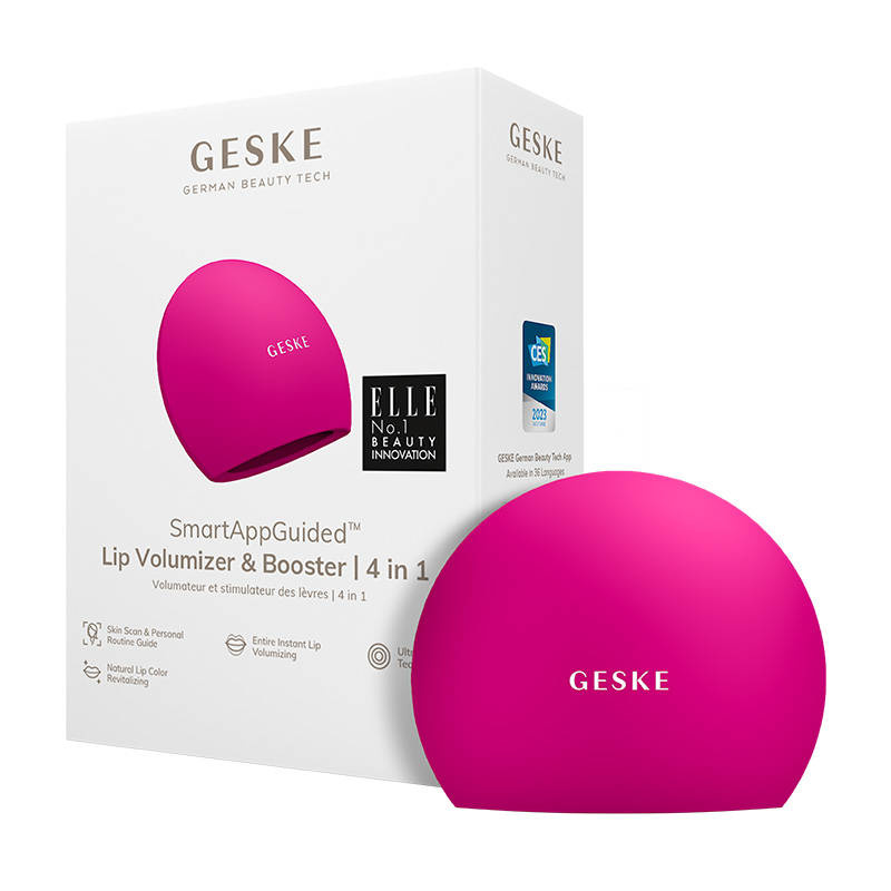 Powiększacz ust GESKE 4w1 z aplikacją (magenta)