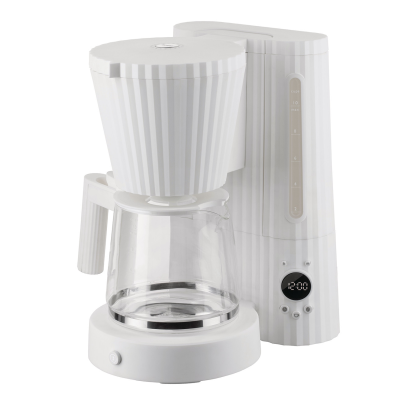 Alessi Plisse filter coffee machine, white