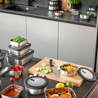  GEFU | PROVIDO round steel container 500 ml - 2