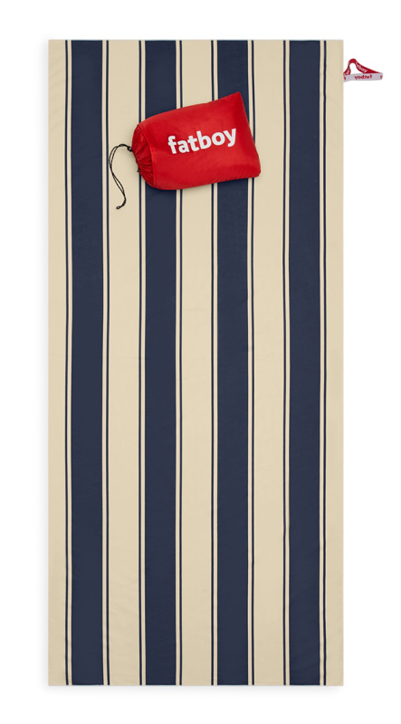 Ręcznik plażowy z poduszką Fatboy Beach Baggy XL Stripe Navy