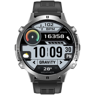 Smartwatch Gravity Grafitowy Pasek + Bransoleta GT42-3 - 5
