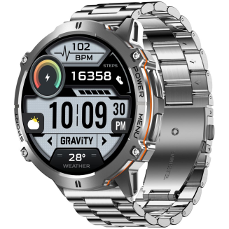 Smartwatch Gravity Grafitowy Pasek + Bransoleta GT42-3 - 6