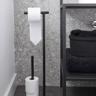  Aquanova Forte Black toilet paper stand - 2