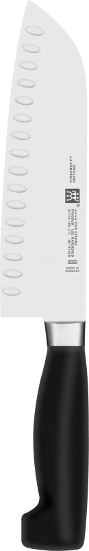  Santoku knife with Zwilling Four Star grooves - 18 cm