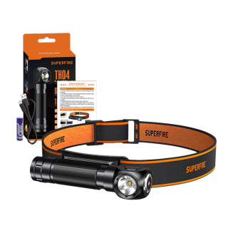 Latarka czołowa SUPERFIRE TH04 600lm USB-C - 2