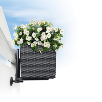 Uchwyty balkonowe do donic Lechuza Balconera czarne - 6