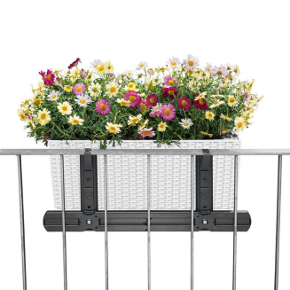 Uchwyty balkonowe do donic Lechuza Balconera czarne - 3