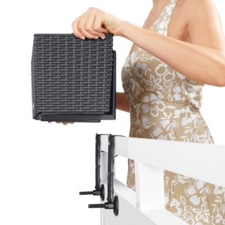  Balcony holders for Lechuza Balconera flower pots, black - 5