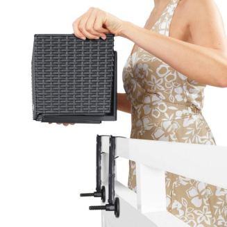 Uchwyty balkonowe do donic Lechuza Balconera czarne - 5