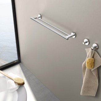  Zack Scala double towel rail, glossy - 2