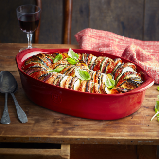  Emile Henry ovenproof dish 41 x 26 cm red - 4