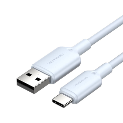 Kabel USB 2.0 A do USB-C 3A Vention CTQLF 1M (niebieski)