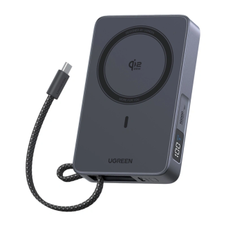Powerbank UGREEN PB773 10000mAh 30W magnetyczny (szary) - 2