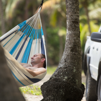  La Siesta Caribena aqua blue single hammock - 4