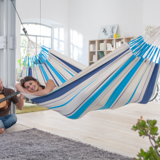  La Siesta Caribena aqua blue single hammock - 5