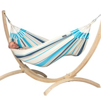 Hamak La Siesta Caribena aqua blue pojedynczy - 10