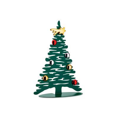Alessi Bark steel Christmas tree with magnets, green, 30 cm