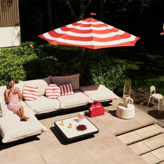 Parasol słoneczny Fatboy Stripesol Red ø 350 cm - 9