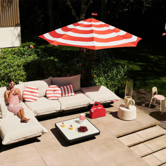 Parasol słoneczny Fatboy Stripesol Red ø 350 cm - 9