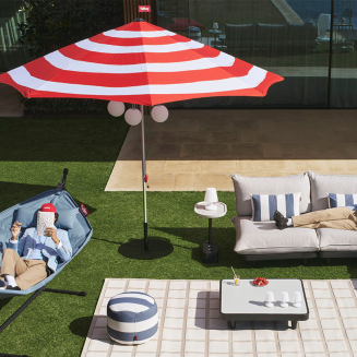 Parasol słoneczny Fatboy Stripesol Red ø 350 cm - 10