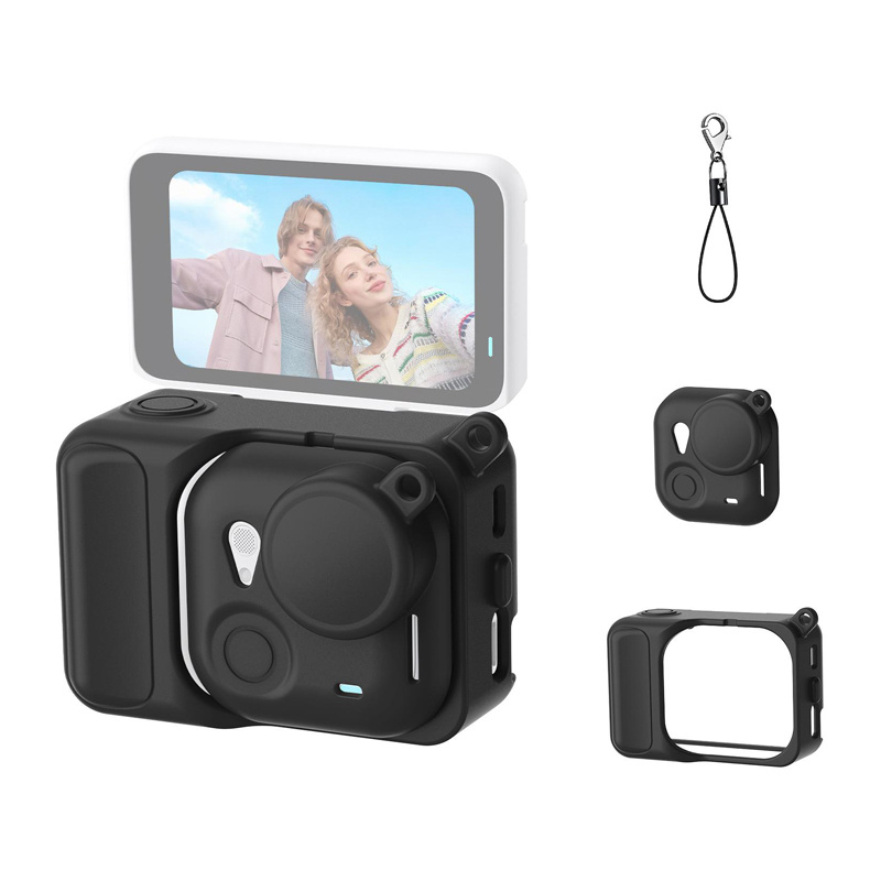  Puluz Silicone Protective Case for Insta360 Go Ultra (Black)