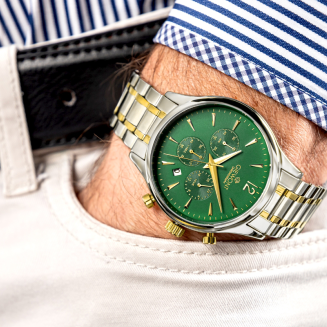 Zegarek Męski Giewont Chronograph Sapphire Zielony GW6310-B6 - 3