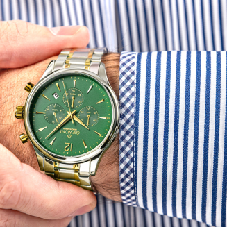 Zegarek Męski Giewont Chronograph Sapphire Zielony GW6310-B6 - 4