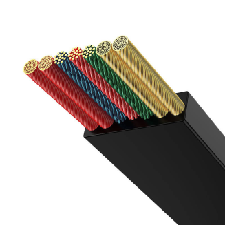 Kabel USB-C 3w1 Baseus Bright Mirror 4, micro USB / Lightning / USB-C, 100W / 3.5A, 1.1m (czarny) - 4