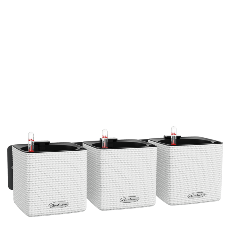  Lechuza Cube Color Home Kit wall flowerpot, white