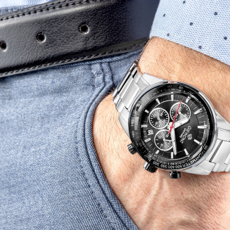 Zegarek Męski Giewont Chronograph Sapphire Srebrno Czarny GW9140-B1 - 4