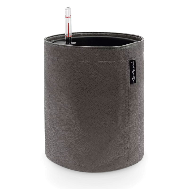  Lechuza Trendcover Leather flowerpot VEGE 23 anthracite