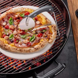 Zestaw nóż do pizzy + kamień ze stojakiem okrągły Gefu Darioso - 3