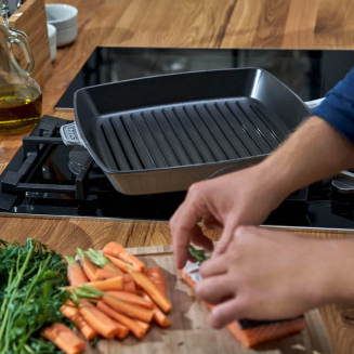  Staub square cast iron grill pan - 30 cm, graphite - 5