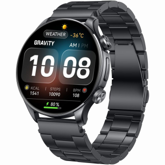 Smartwatch Gravity Czarny Pasek + Bransoleta GT35-2 - 4