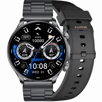 Smartwatch Gravity Czarny Pasek + Bransoleta GT35-2 - 8
