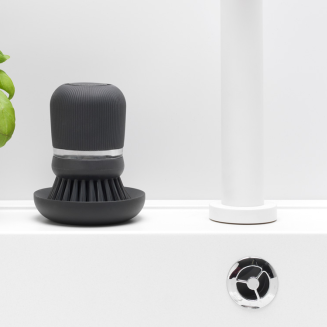 Szczotka do mycia naczyń z dozownikiem na płyn Brabantia SinkSide Dark Grey - 6