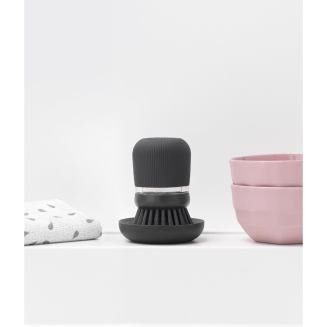 Szczotka do mycia naczyń z dozownikiem na płyn Brabantia SinkSide Dark Grey - 13