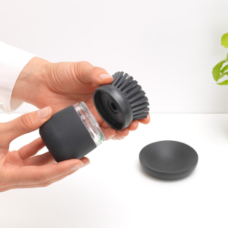 Szczotka do mycia naczyń z dozownikiem na płyn Brabantia Sink Side ciemnoszara - 7