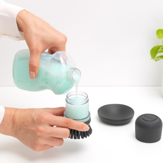 Szczotka do mycia naczyń z dozownikiem na płyn Brabantia Sink Side ciemnoszara - 9