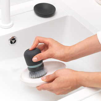 Szczotka do mycia naczyń z dozownikiem na płyn Brabantia SinkSide Dark Grey - 11