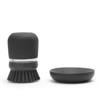 Szczotka do mycia naczyń z dozownikiem na płyn Brabantia SinkSide Dark Grey - 3