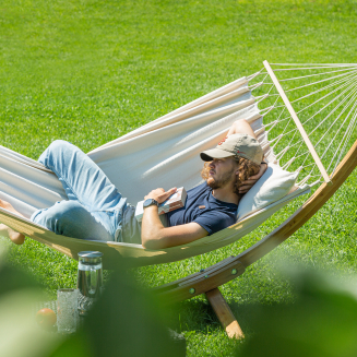  La Siesta Florencia latte single hammock - 5
