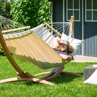  La Siesta Florencia latte single hammock - 3