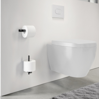 Wieszak na papier toaletowy Zack Carvo czarny 16 cm - 2