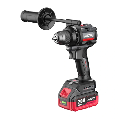 Wiertarko-wkrętarka bezszczotkowa  MOVA PD105 20V 105Nm HP (bateria i ładowarka w zestawie)