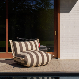 Fotel Fatboy The BonBaron Outdoor Stripe Cacao 120x120x75 cm | PROMOCJA: POKROWIEC GRATIS! - 12