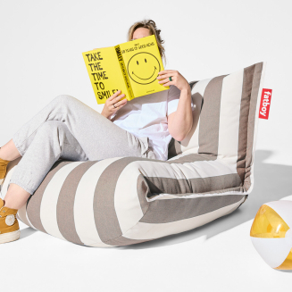 Fotel Fatboy The BonBaron Outdoor Stripe Cacao 120x120x75 cm | PROMOCJA: POKROWIEC GRATIS! - 11