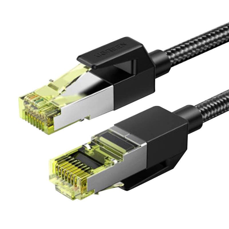  UGREEN NW150 Cat7 0.5m F/FTP Braided Cable (Black)