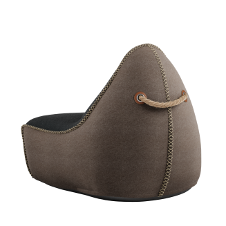 Pufa SACKit Canvas Lounge Chair combi black/brown - 2
